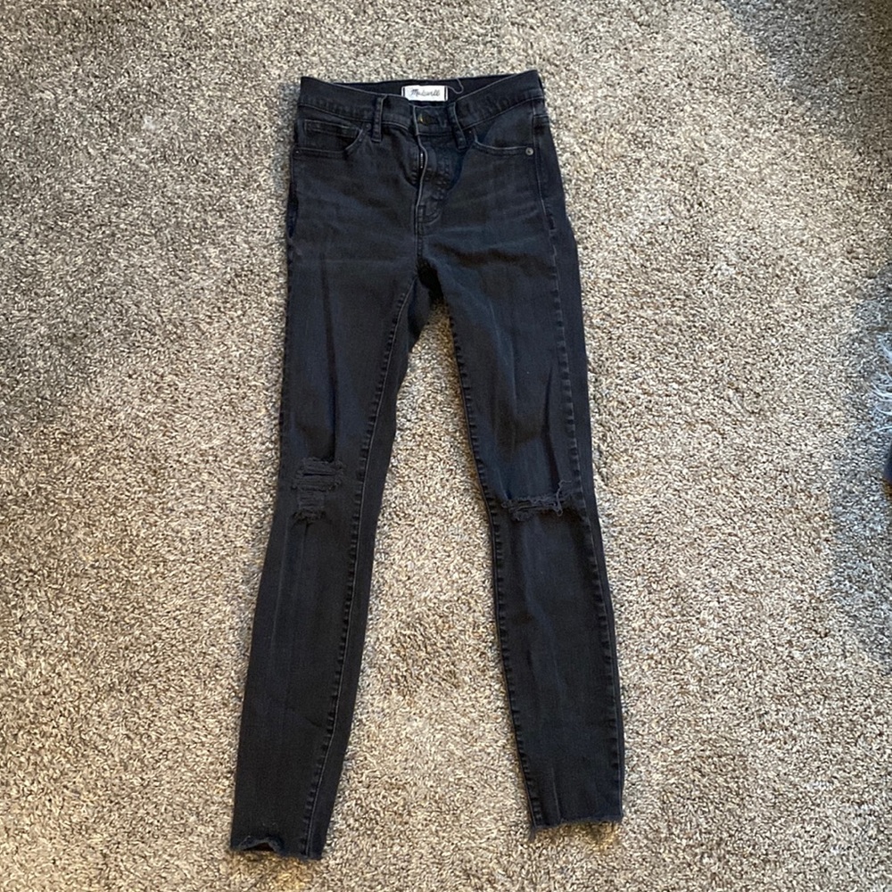 Madewell distressed skinny jeans